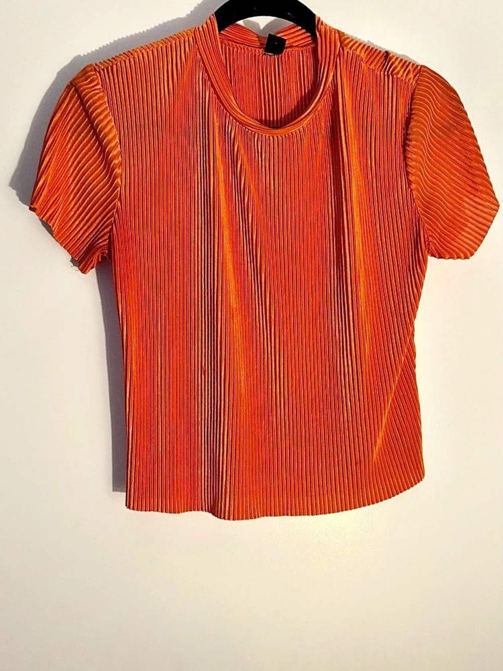 Women's Orange Short Sleeve Top